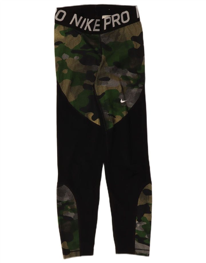 Damskie legginsy Nike Graphic UK 4 XS, czarny kamuflaż, poliester
