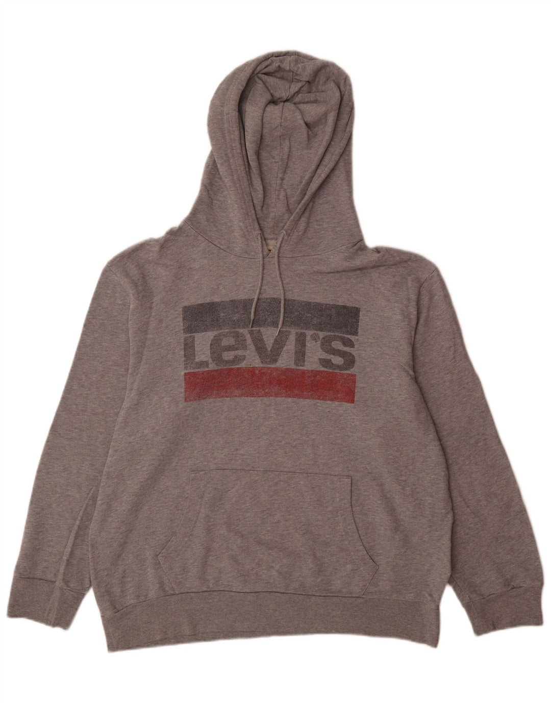 Męski sweter z kapturem Levi's XL, szary, bawełniany