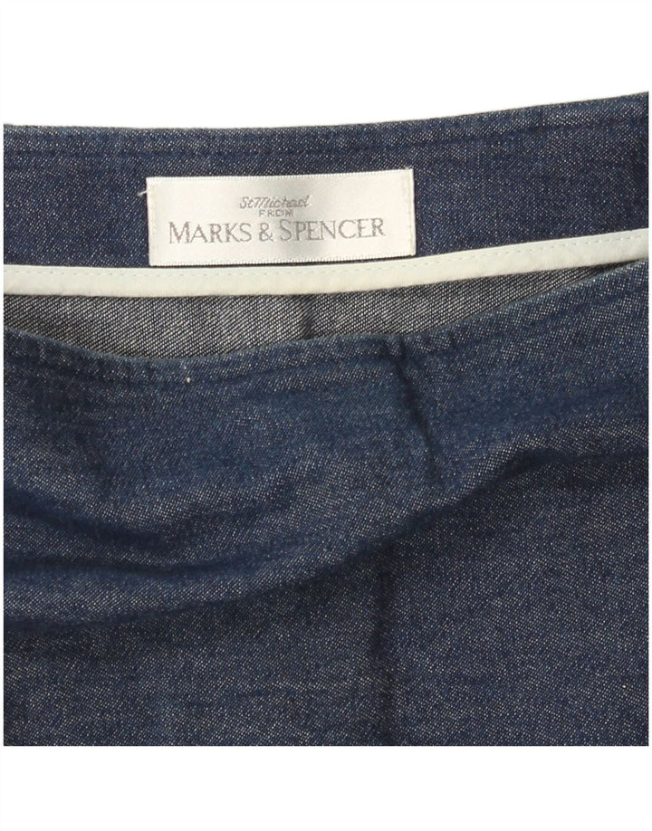 Marks & Spencer Damska spódnica dżinsowa W28 Średni granatowy w kwiaty