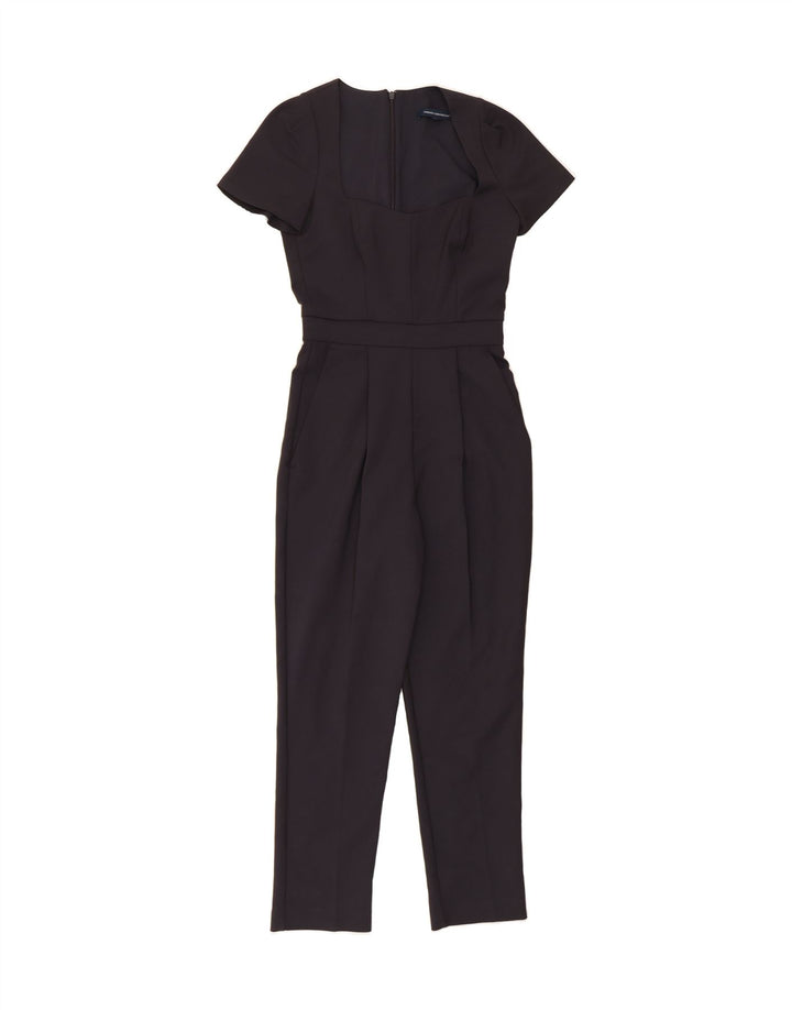 FRENCH CONNECTION Womens Jumpsuit UK 6 XS Navy Blue Cotton Vintage French Connection and Second-Hand French Connection from Messina Hembry 
