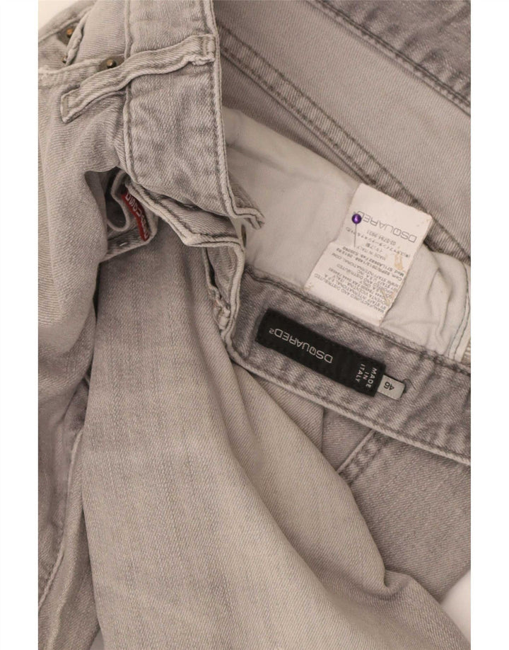 Dsquared2 Damskie jeansy slim w trudnej sytuacji IT 46 Large W32 L30 Szara bawełna