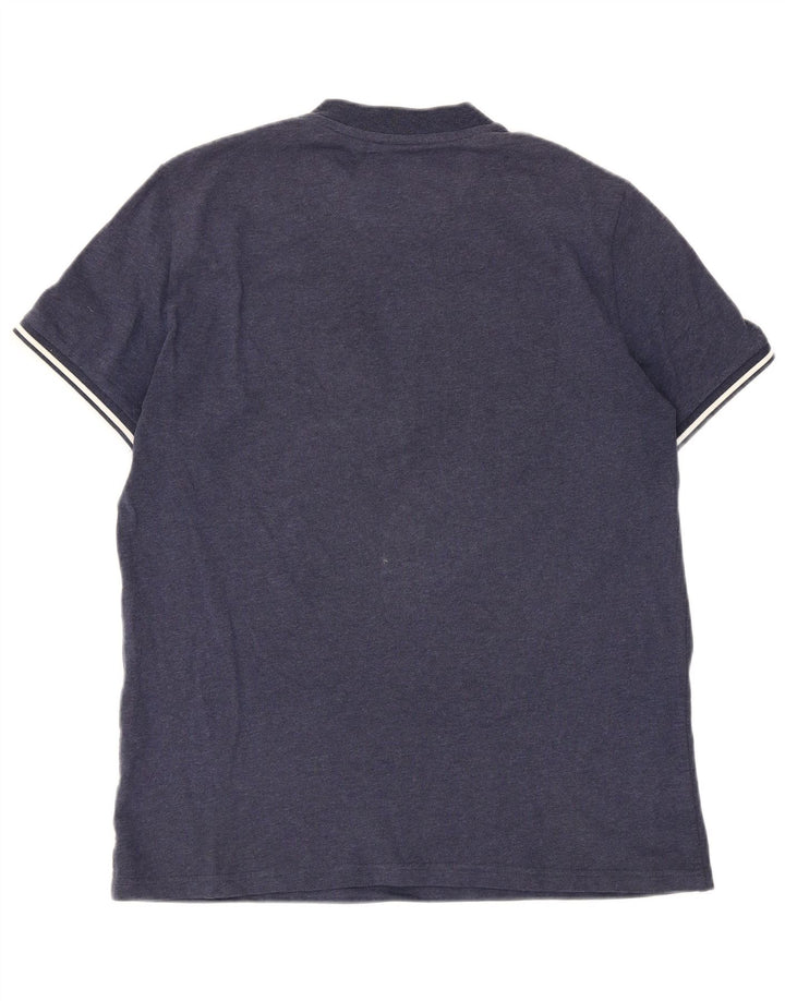 T-shirt męski Fred Perry z zamkiem błyskawicznym, średni, granatowy w paski