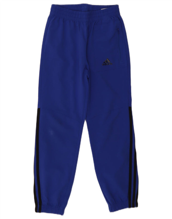 Adidas Chłopięce Spodnie Dresowe Joggery 9-10 Lat Niebieski Poliester