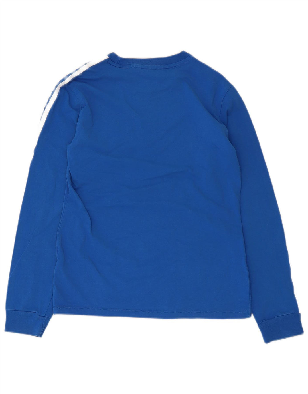 Adidas Damski Top Z Długim Rękawem UK 8 Mały Niebieski Bawełna