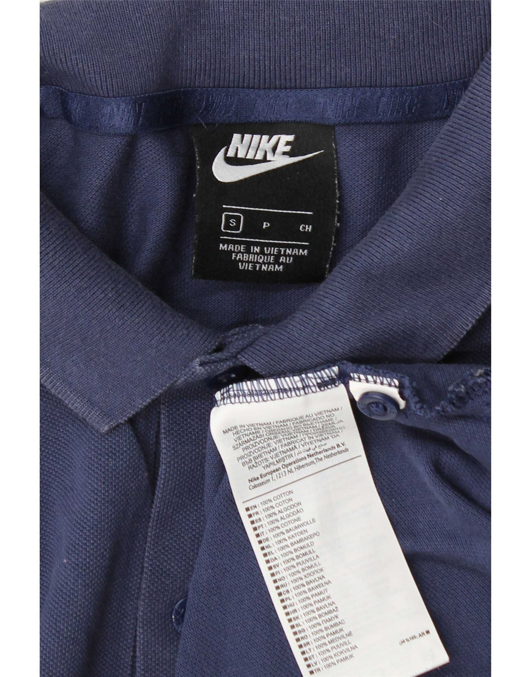 Męska koszulka polo Nike, mała, granatowa, bawełniana