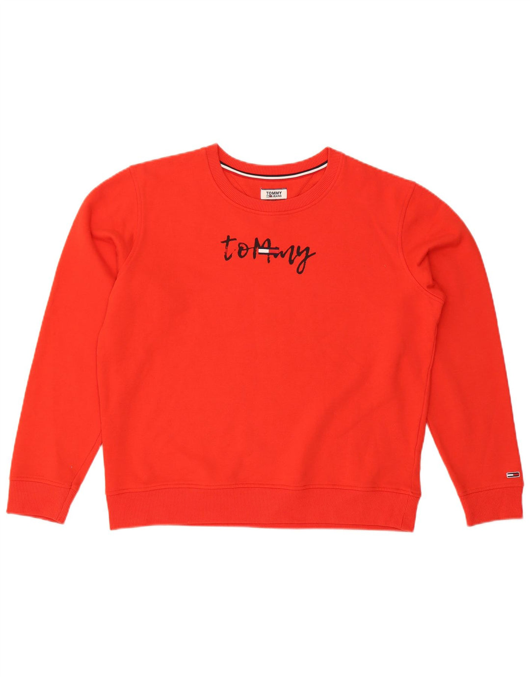 Męska bluza z grafiką Tommy Hilfiger XL, czerwona, bawełniana