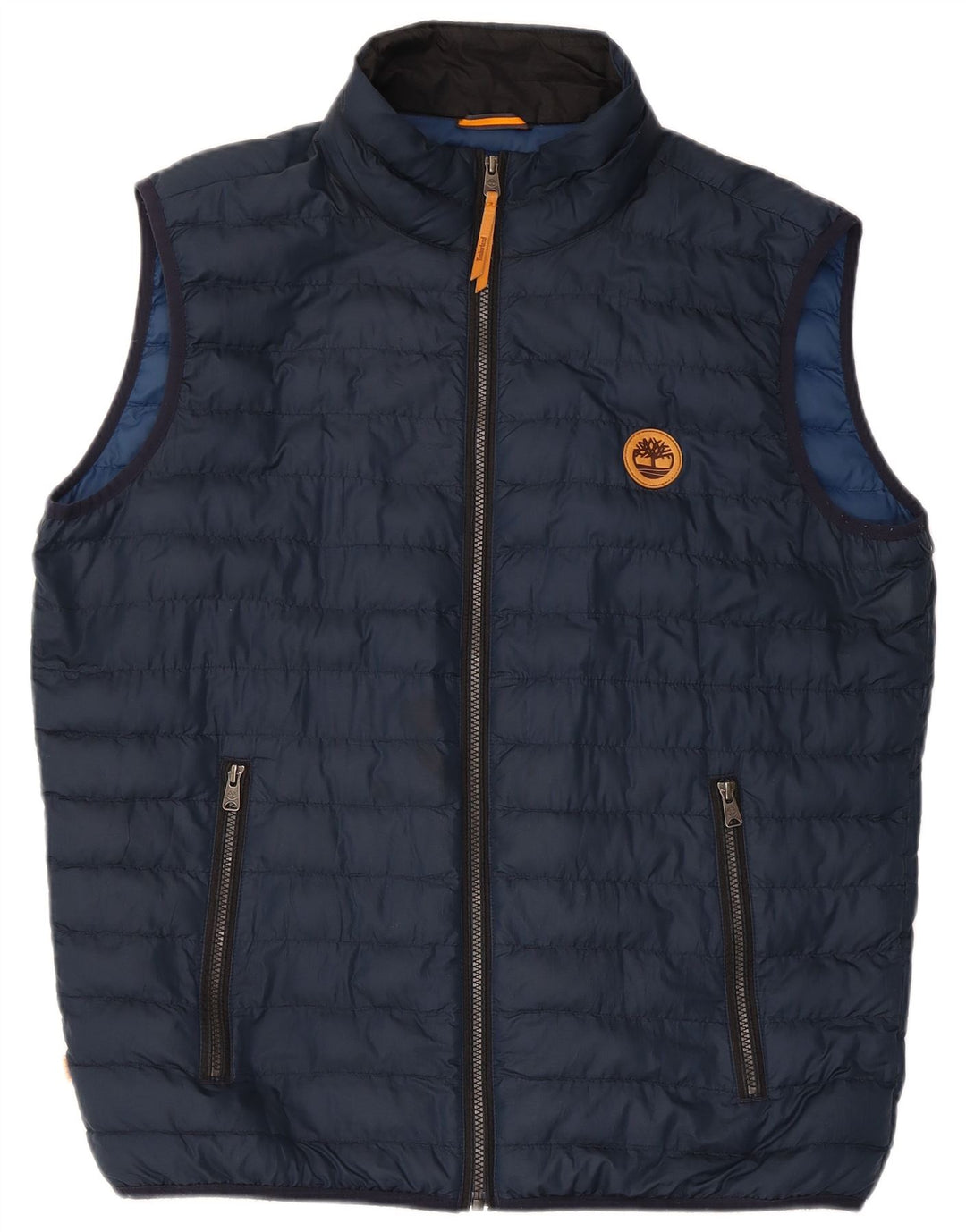 Męska wyściełana kamizelka Timberland UK 40, duża, granatowa, poliester