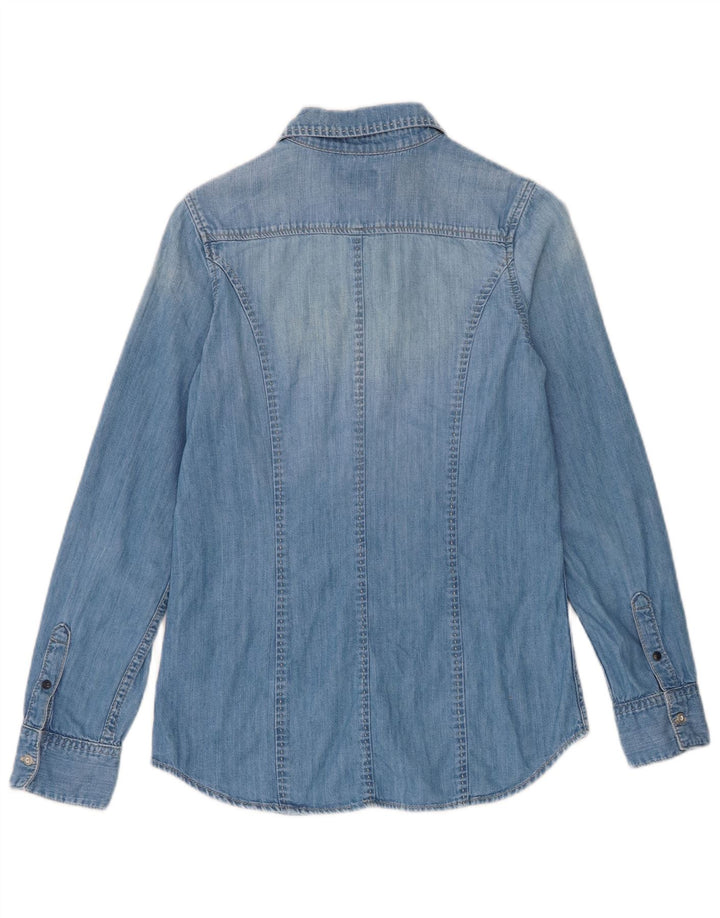 Damska koszula dżinsowa PEPE Jeans UK 10, mała, niebieska bawełniana