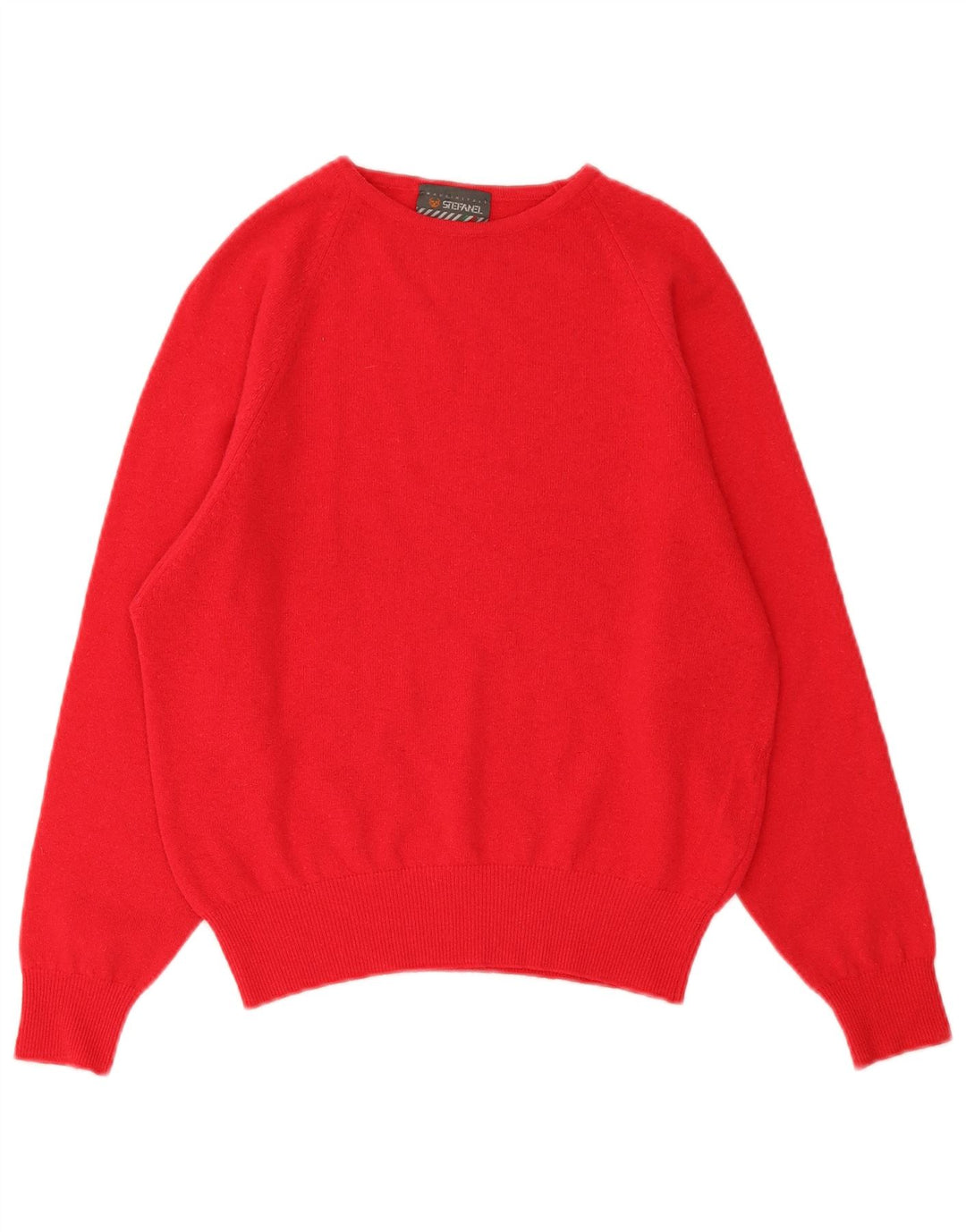Sweter damski Stefanel z okrągłym dekoltem IT 46, duży, różowy