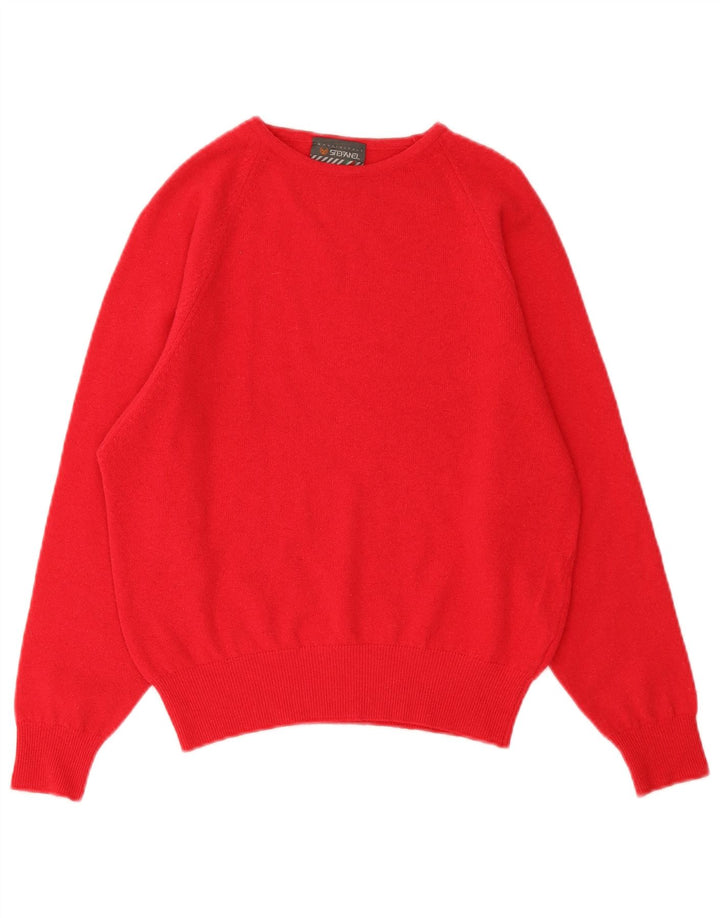 Sweter damski Stefanel z okrągłym dekoltem IT 46, duży, różowy