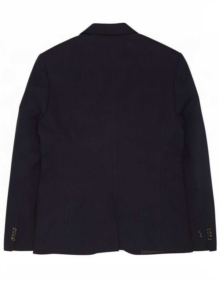 Zara Męska marynarka zapinana na 2 guziki UK 42 XL, granatowa, bawełniana
