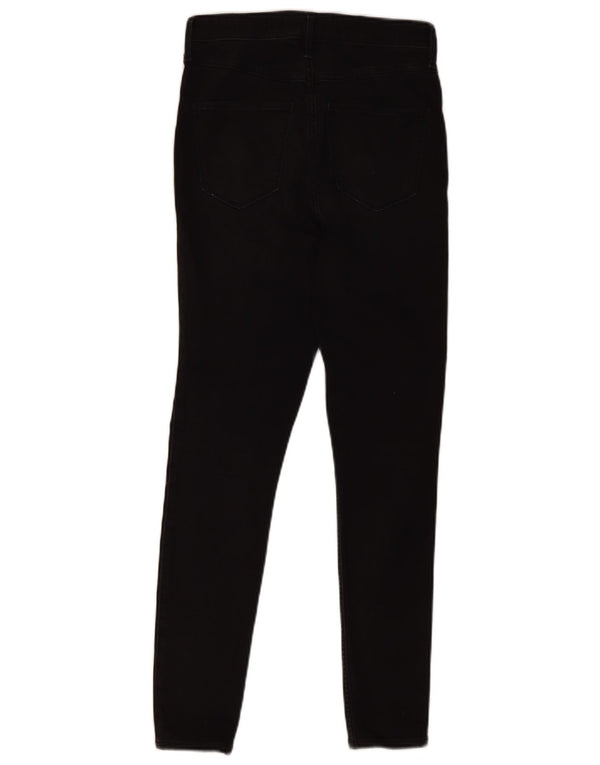 Damskie jeansy skinny z wysokim stanem Hollister US 5 Small W27 L28 Czarne bawełniane