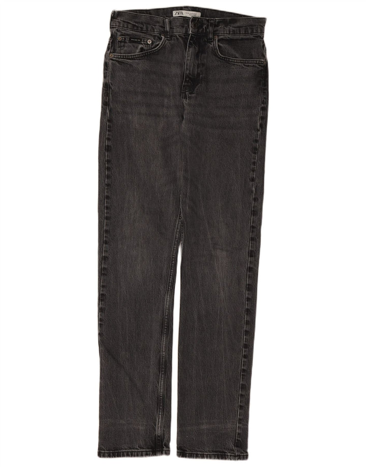 Męskie proste dżinsy Zara EU 38 Small W30 L32 Szare