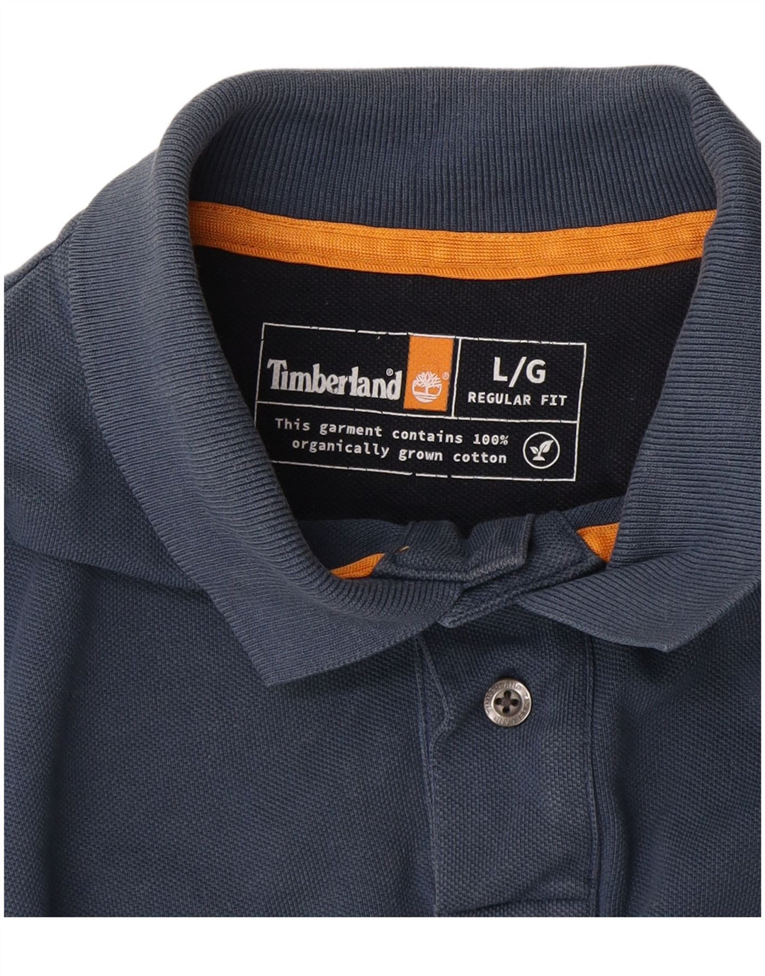 Męska koszulka polo Timberland o regularnym kroju, duża, granatowa