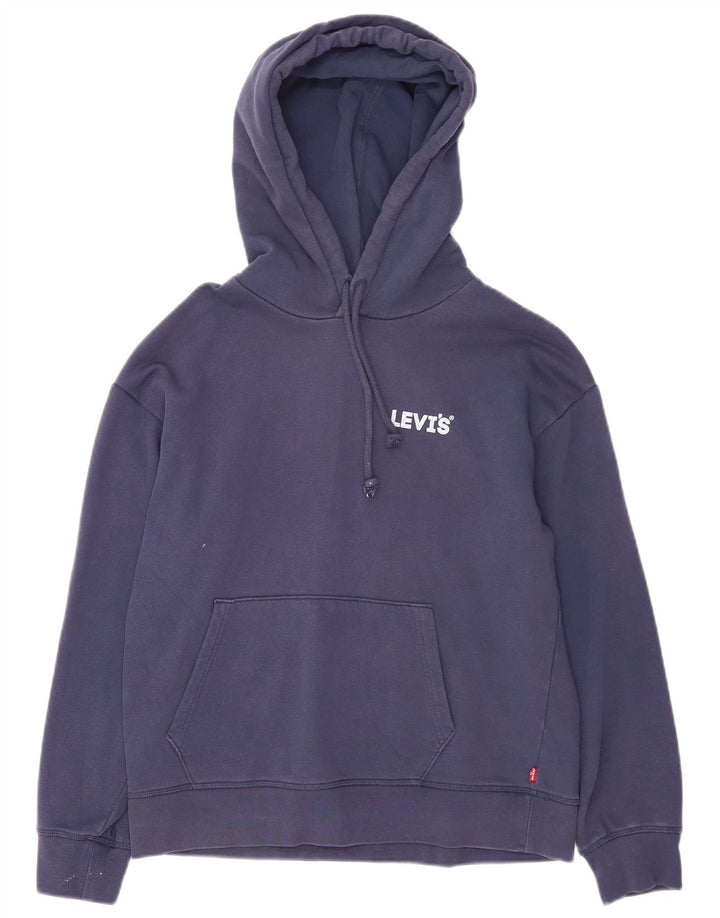 Męski sweter z kapturem Levi's, mały, granatowy, bawełniany
