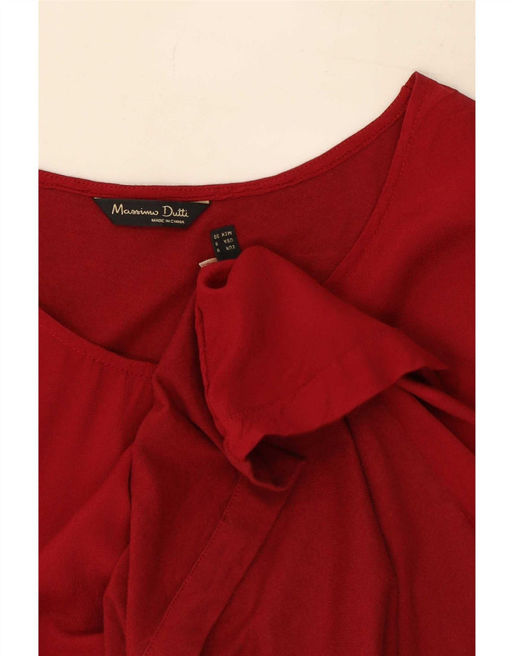 Damska bluzka bez rękawów Massimo Dutti Top UK 10 Small Red