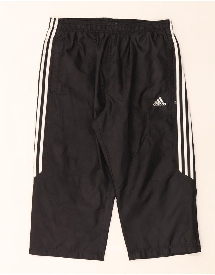 Męskie spodnie dresowe Adidas Capri, duże, czarne, poliestrowe
