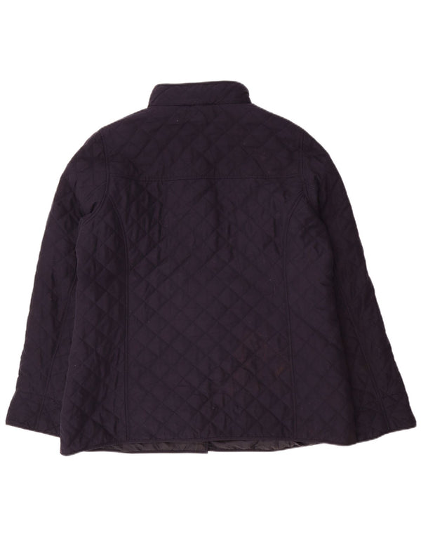 KLASYCZNA damska pikowana kurtka UK 18 XL, granatowa, poliester