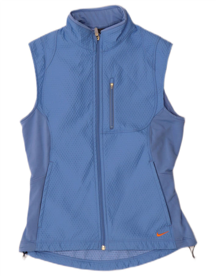 Damska bluza dresowa bez rękawów Nike US 4/6, mała, niebieska, poliestrowa