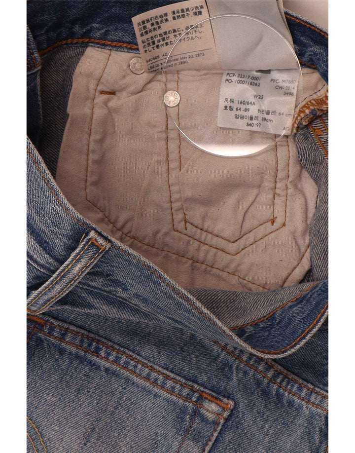Damskie spodenki jeansowe Levi's W25 XS, niebieska bawełna