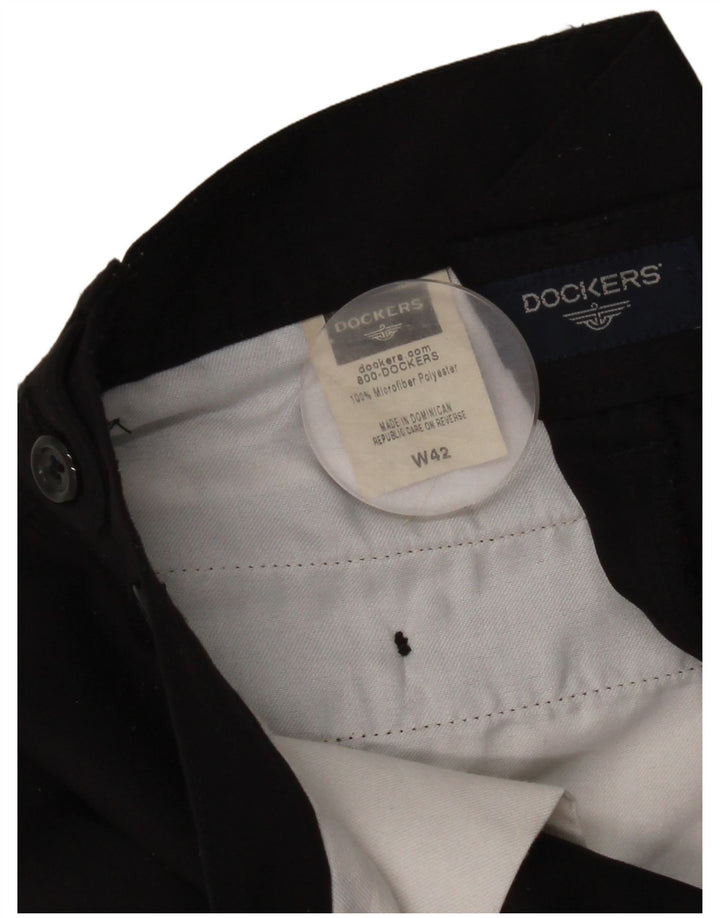Spodenki męskie Dockers Pegged Chino W42 2XL Czarny poliester