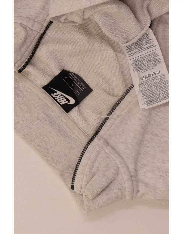 Damska bluza dresowa Nike Oversized Crop Zip Neck UK 14 Średnia szarość