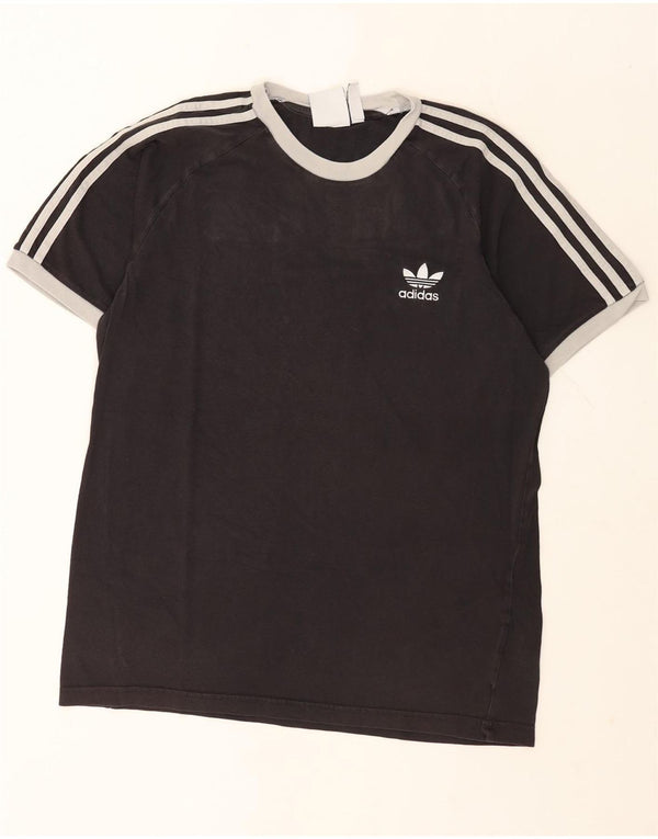 Adidas Męski T-shirt Top Duży Czarny Bawełniany