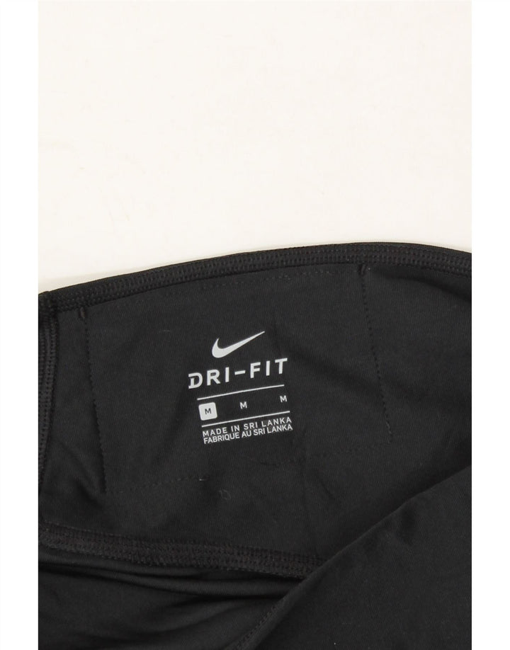 NIKE Womens Dri Fit Capri Leggings UK 12 Medium  Black Polyester Vintage Nike and Second-Hand Nike from Messina Hembry 