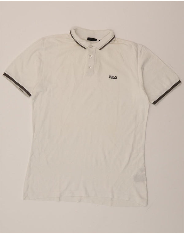 Męska koszulka polo FILA, duża, biała