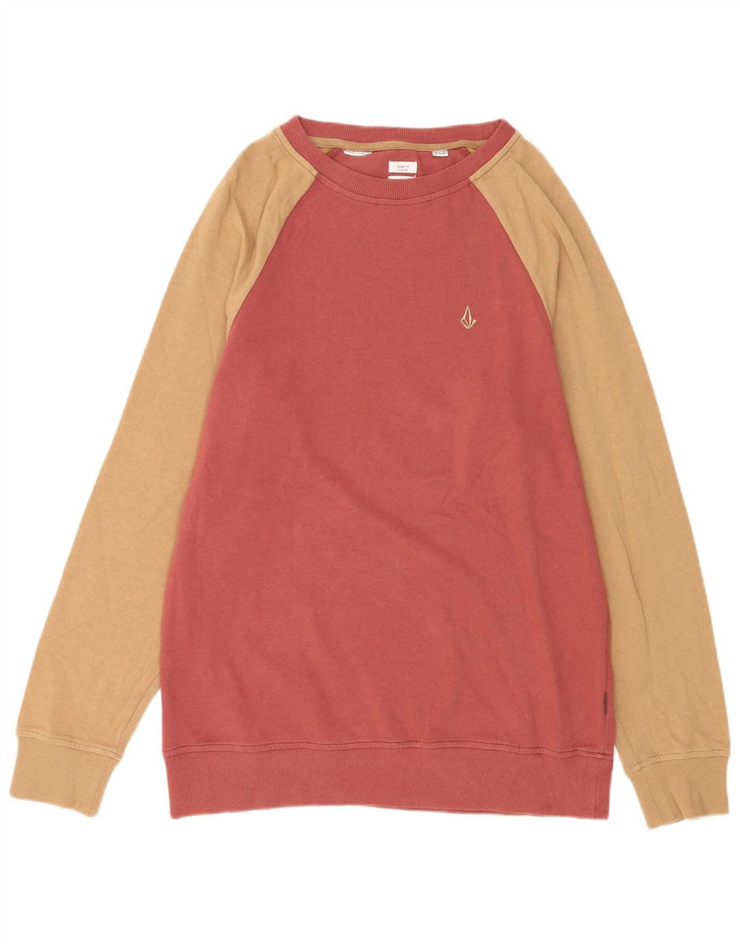 Męska bluza dresowa Volcom Slim Fit, bawełniana, w kolorze średniej czerwieni