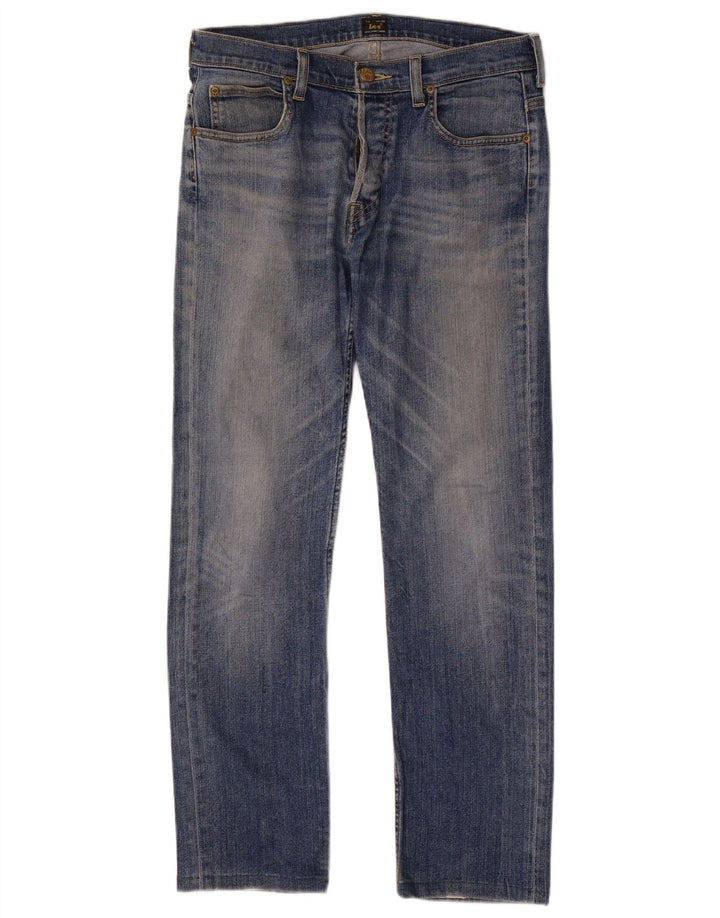 Męskie jeansy Lee Powell Straight W32 L29 Niebieskie bawełniane