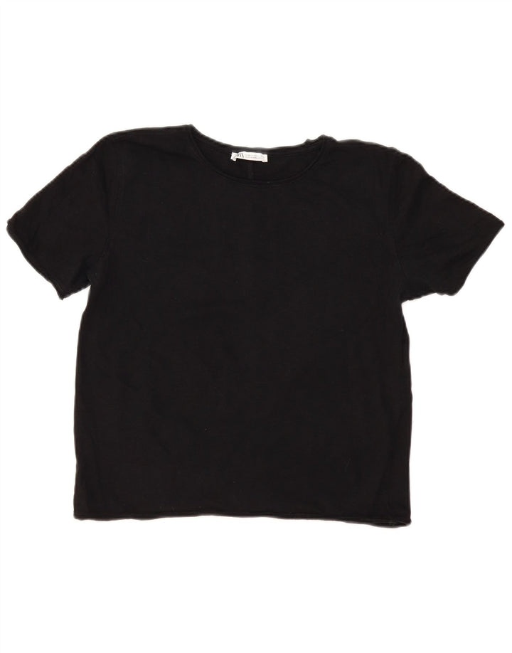 T-shirt damski Zara Top UK 12 Średni Czarny