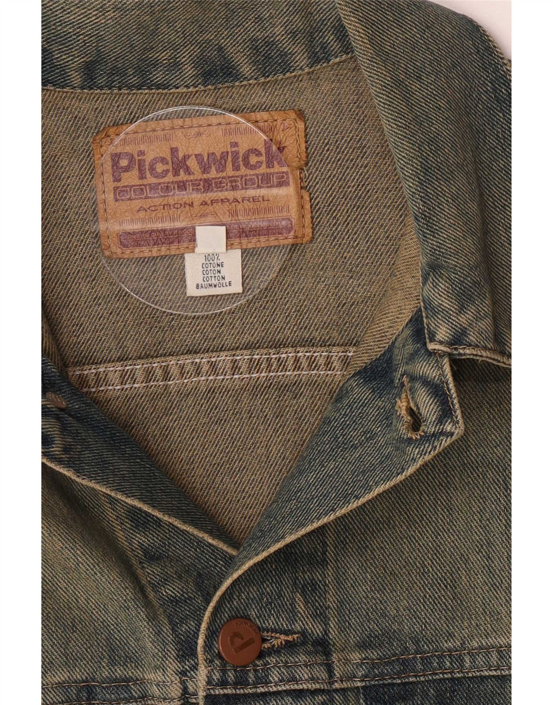 Damska kurtka dżinsowa Pickwick UK 14 Medium Blue Cotton Classic