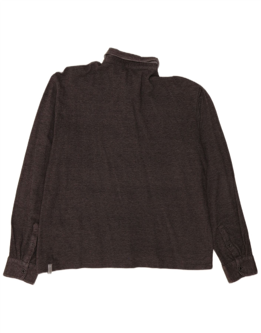 Męska koszulka polo z długim rękawem Slam 3XL, szara, nakrapiana