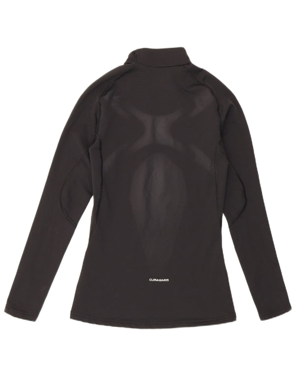 Damska koszulka Adidas Climawarm Graphic z długim rękawem UK 8, mały czarny nylon