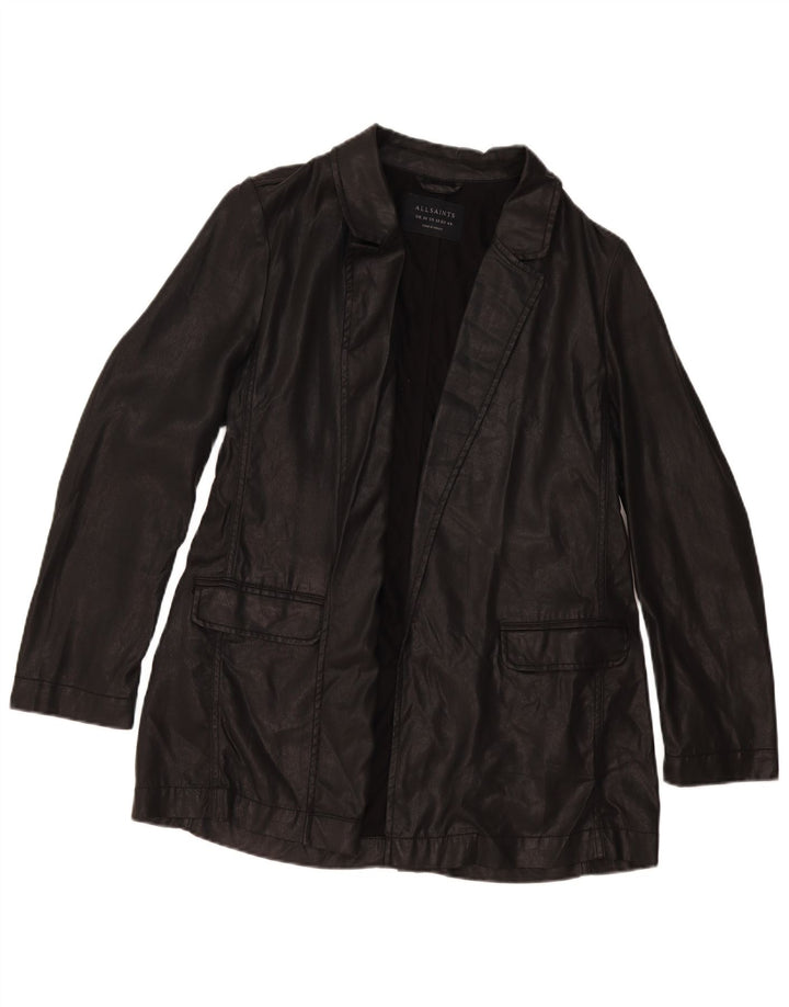 Damska marynarka All Saints Open Blazer UK 16, duża, czarna z Lyocellu