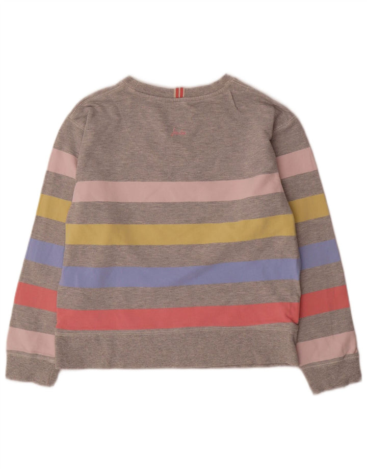 Damski sweter oversize Joules UK 8, mały, szary, bawełniany w paski