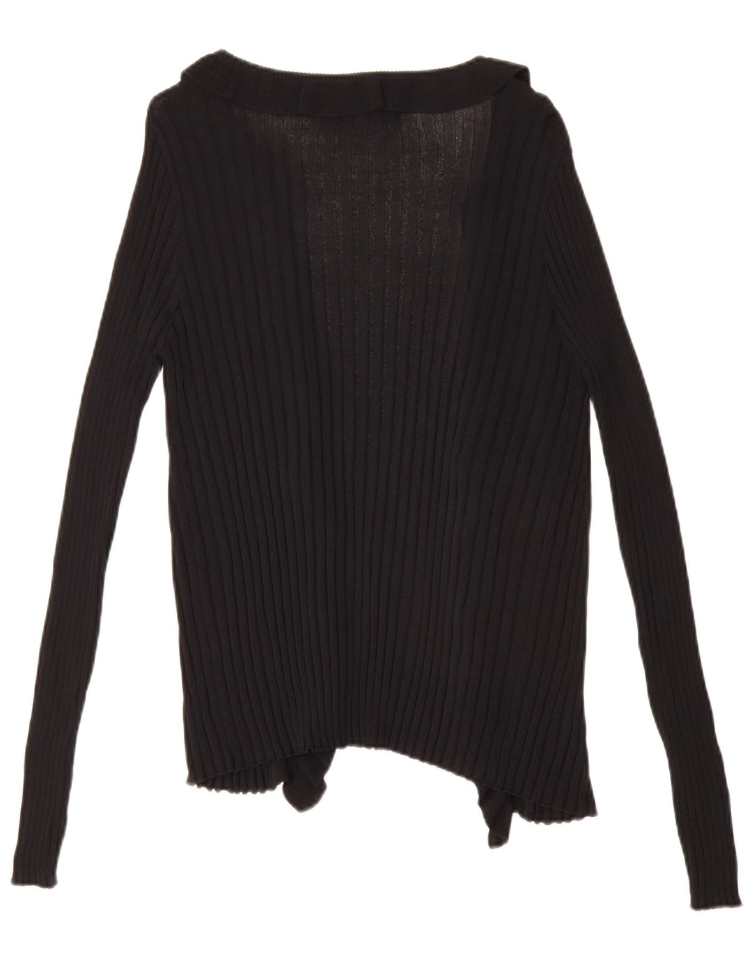 Sweter damski Zara z otwartym kardiganem UK 16, duży, czarny