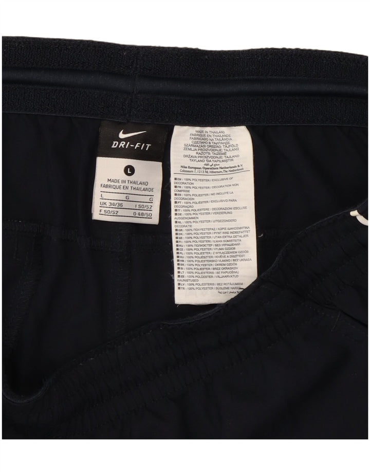 Męskie spodenki sportowe Nike Dri Fit, duże, granatowe, z poliestru