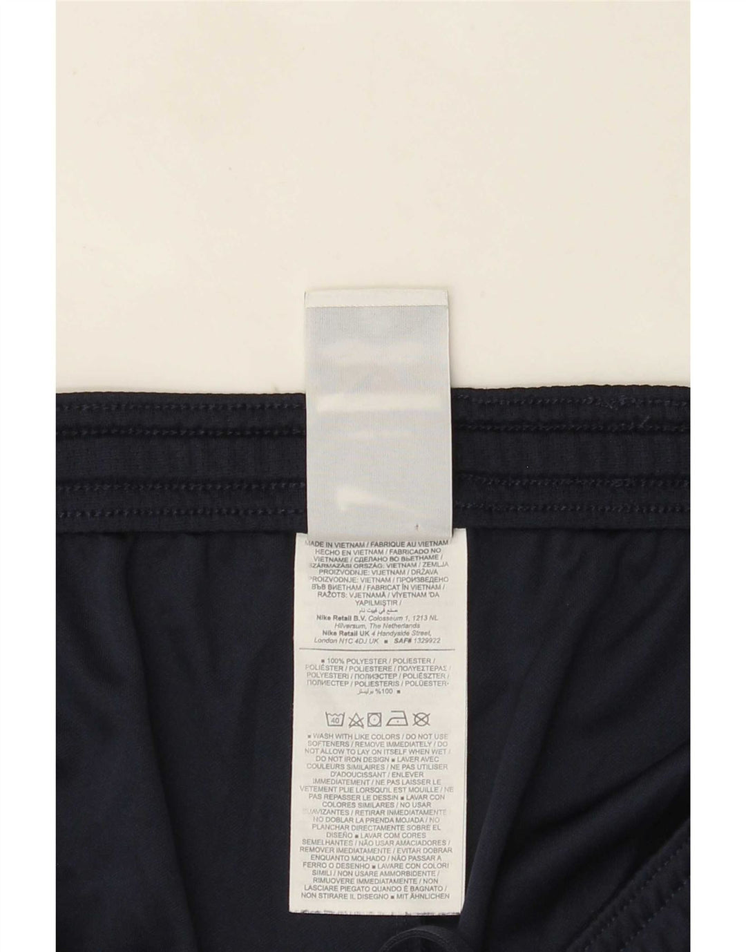 Męskie spodenki sportowe Nike Dri Fit Slim, duży, granatowy, kolorowy poliester
