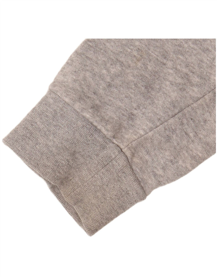 Chłopięcy sweter z kapturem ADIDAS z grafiką 13-14 lat, szara bawełna w plamki