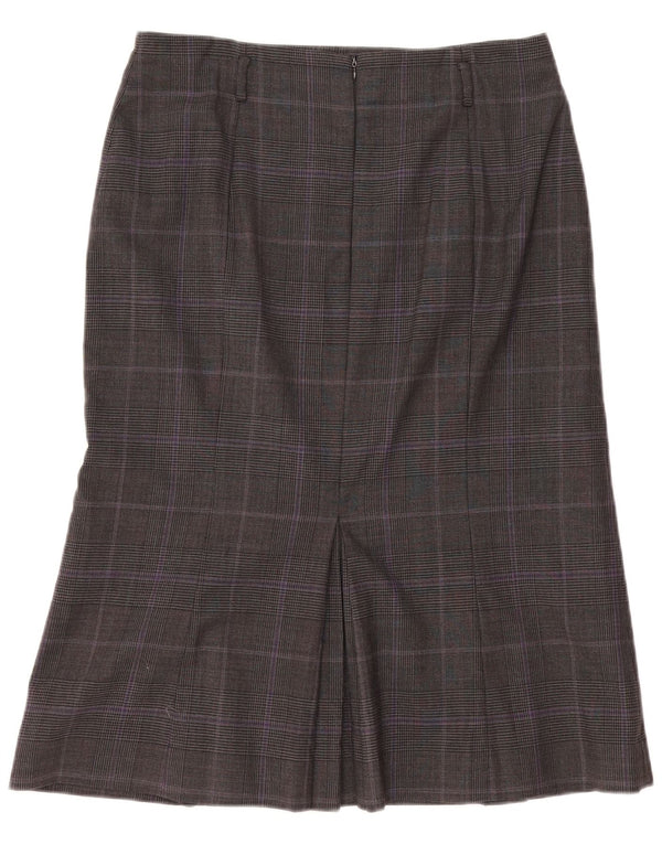 Spódnica damska Hobbs o kroju syreny UK 14, duża, W33, wełniana szara krata