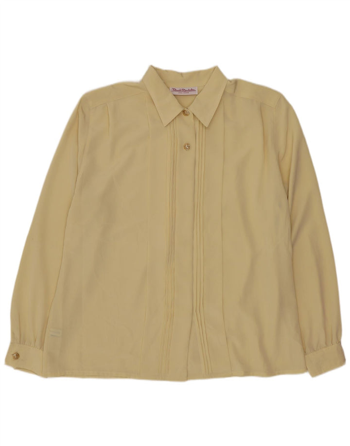 Damska bluzka koszulowa oversize Renato Balestra IT 48 XL Beżowy poliester