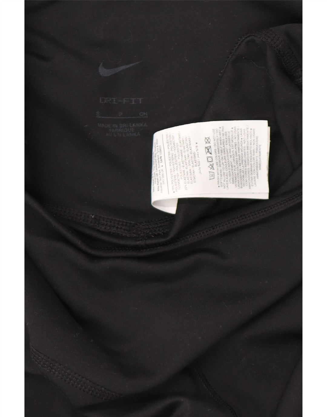 Damskie legginsy Nike Dri Fit UK 10, małe, czarne, poliestrowe