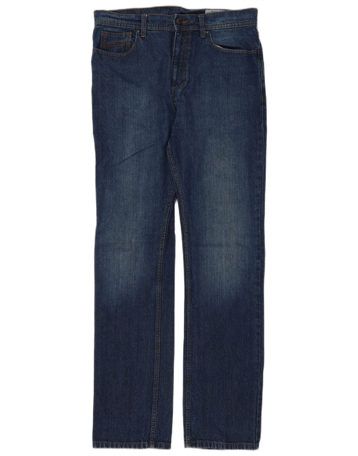 Męskie jeansy Marks & Spencer Regular Straight W32 L33 Niebieskie bawełniane