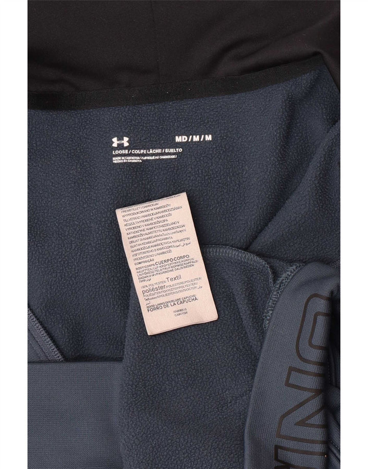 Męski sweter z kapturem i zamkiem błyskawicznym Under Armour w kolorze średnioniebieskim
