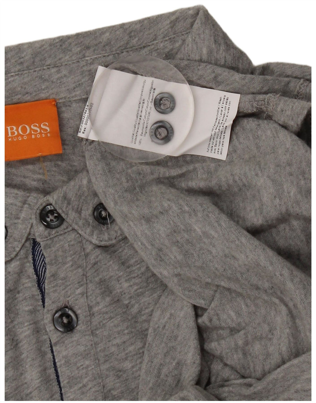 Męska koszulka polo Hugo Boss, duża, szara, bawełniana