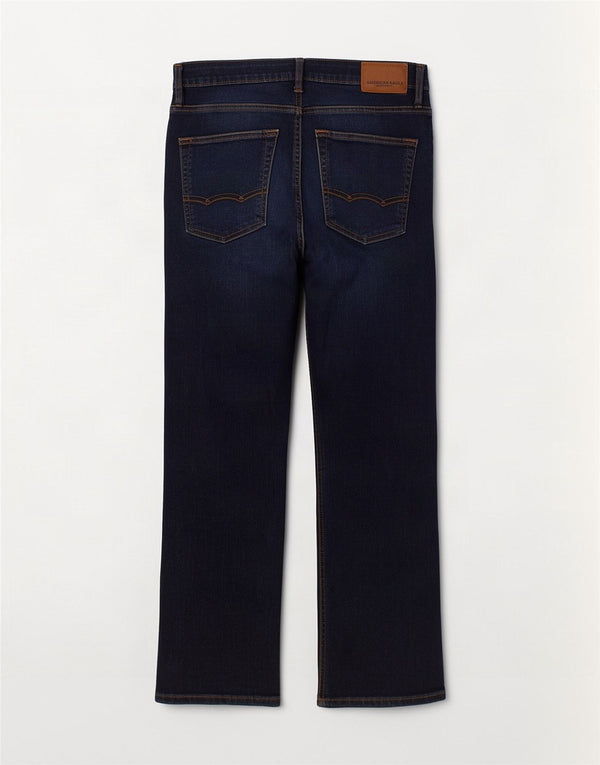 Męskie proste dżinsy American Eagle Outfitters W32 L32 Granatowa bawełna