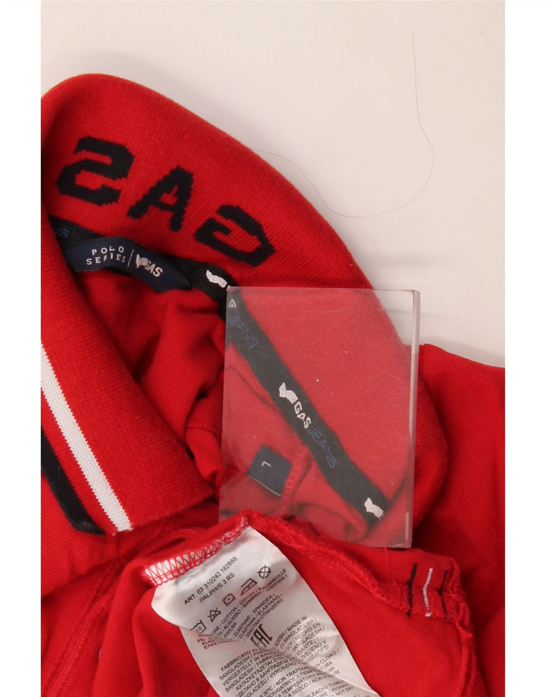 Chłopięca koszulka polo GAS na 15-16 lat, duża, czerwona, bawełniana