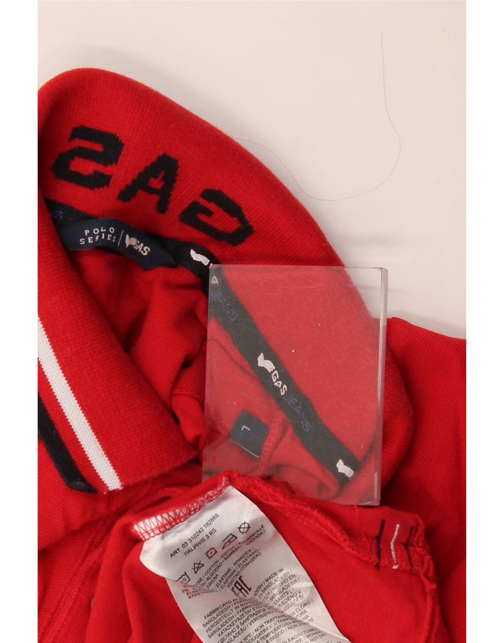 Chłopięca koszulka polo GAS na 15-16 lat, duża, czerwona, bawełniana